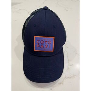 Cotopaxi Navy Blue Mesh Snap Back Trucker Hat Unisex One Size‎